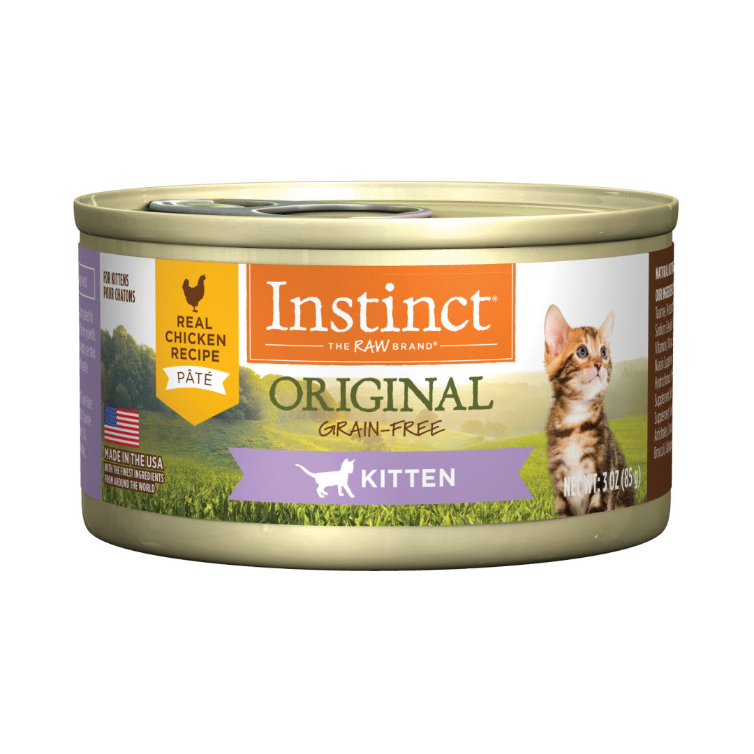 Instinct Original Kitten Grain-free Pate Real Chicken Recipe Canned Cat Food