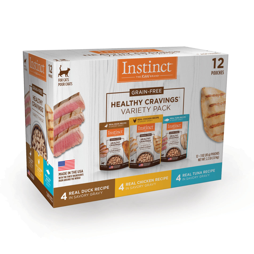 Instinct Healthy Cravings Grain-free Recipe Variety Pack In Savory Gravy Wet Cat Food Topper