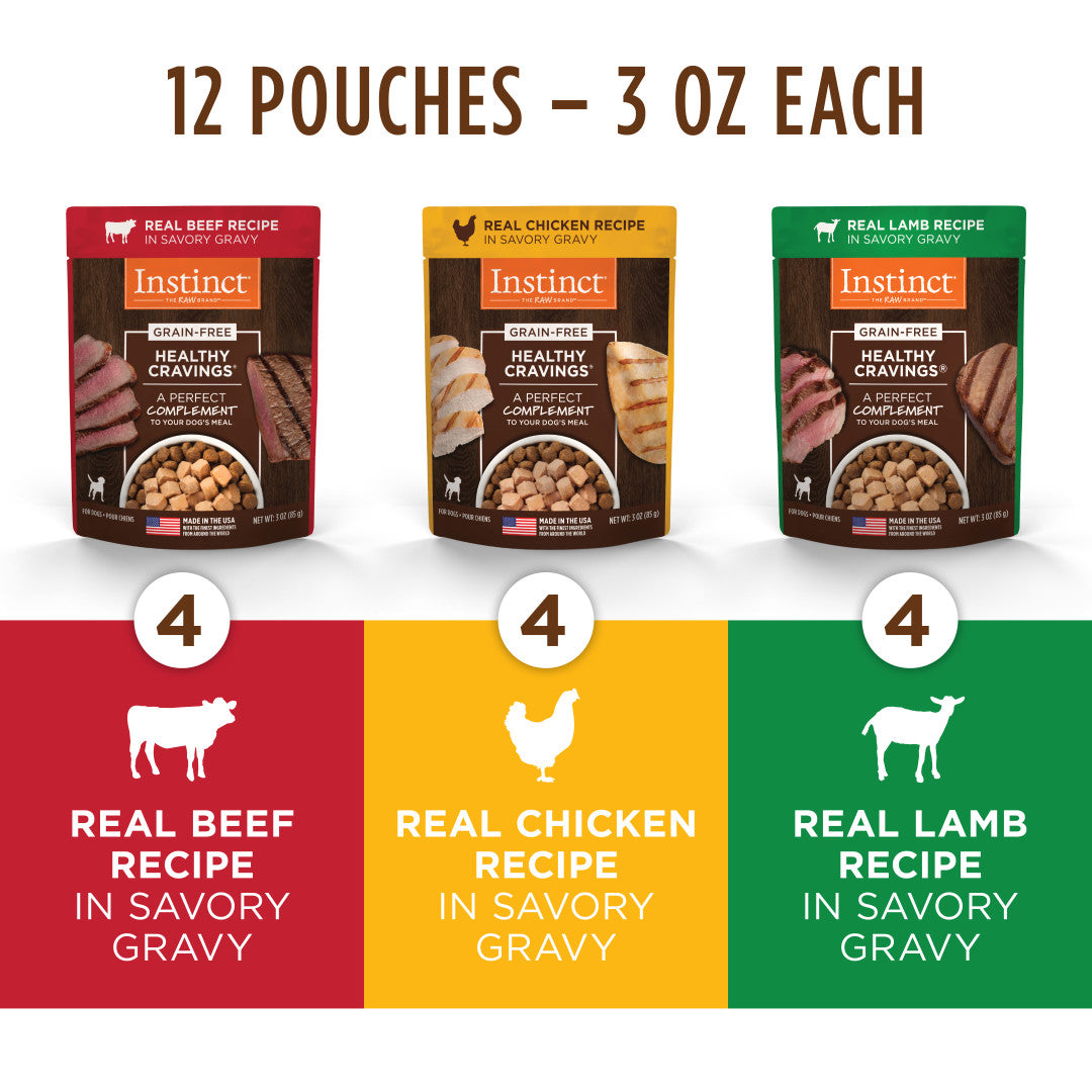 Instinct Healthy Cravings Grain-free Recipe Variety Pack Wet Dog Food Topper