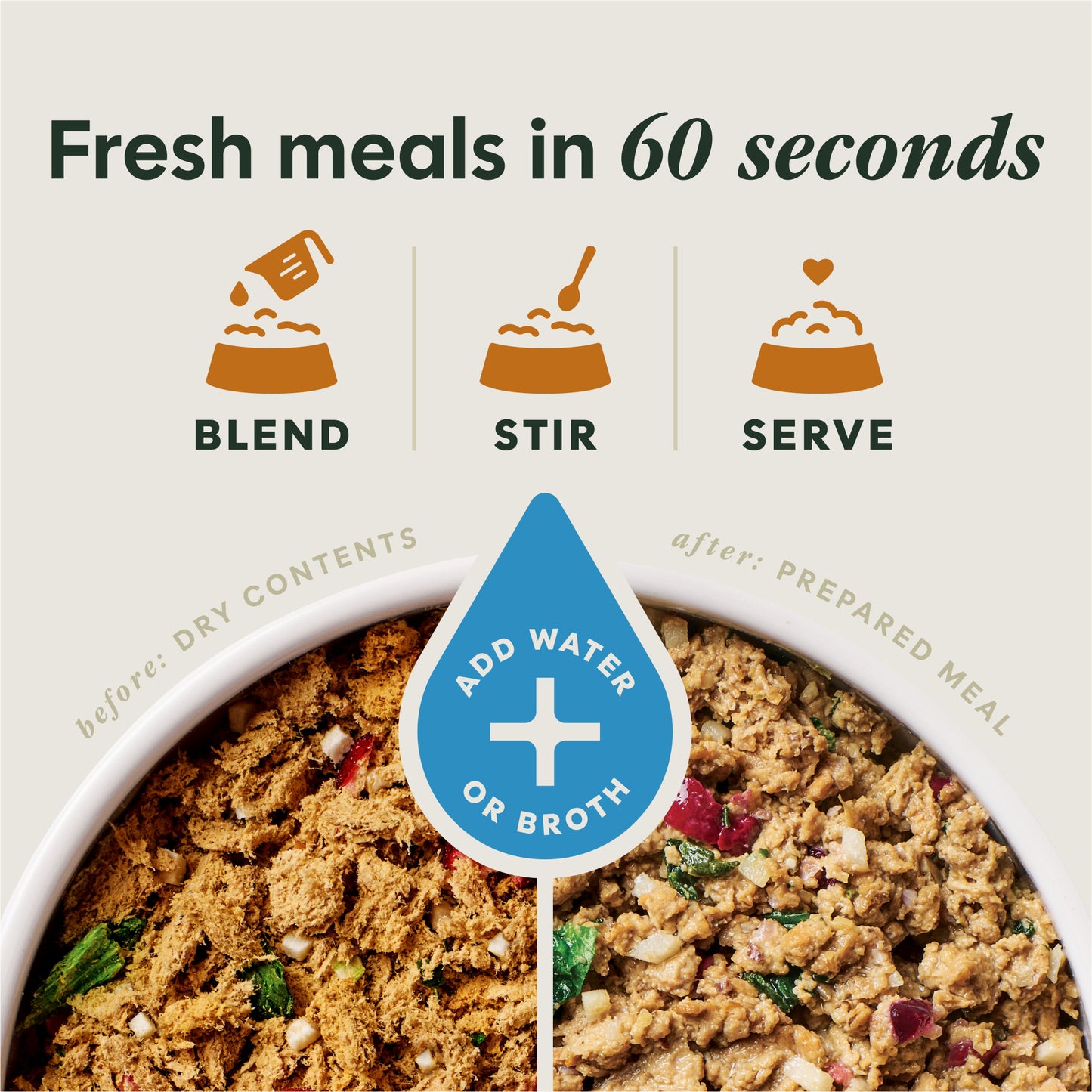 Instinct Freshdried Meal Blends Chicken & Harvest Blend Dog Food