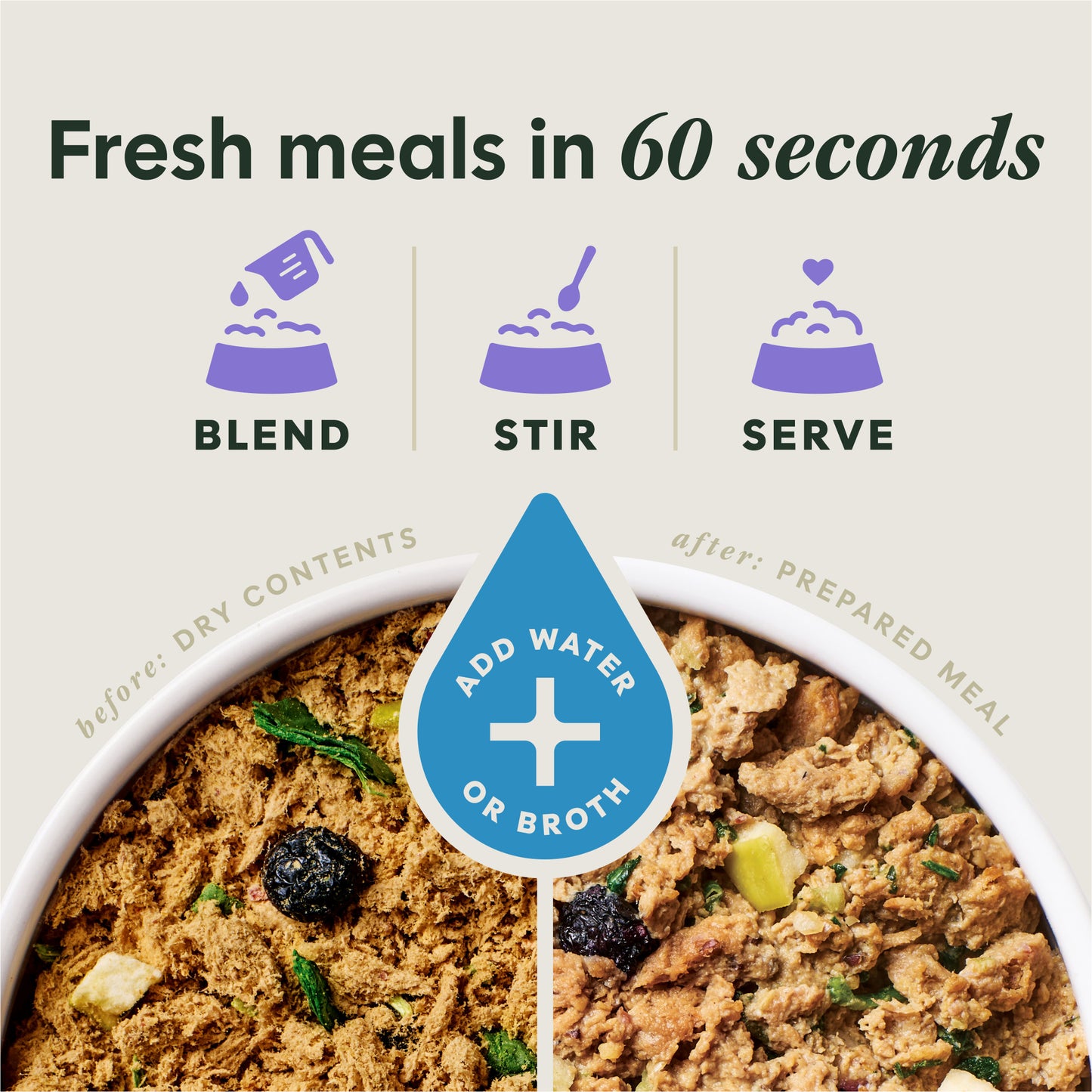 Instinct Freshdried Meal Blends Beef & Orchard Blend Dog Food