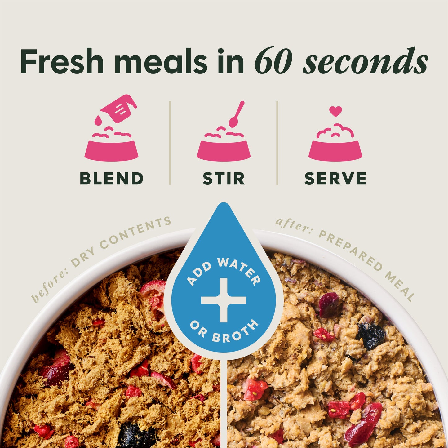 Instinct Freshdried Meal Blends Beef & Wild Berries Blend Dog Food