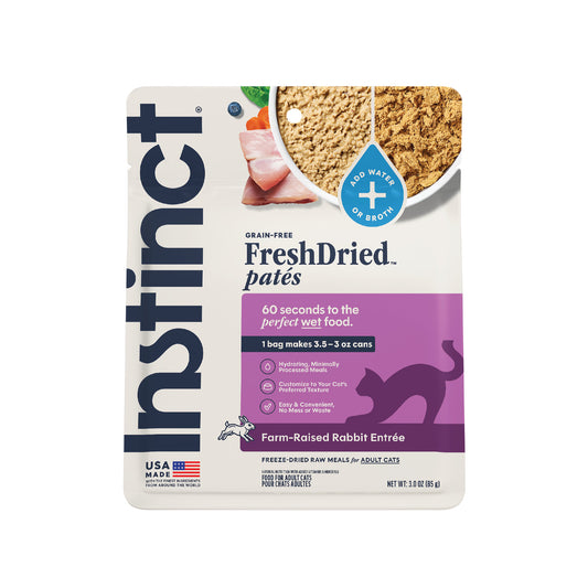 Instinct Freshdried Pates Rabbit Entrée Cat Food