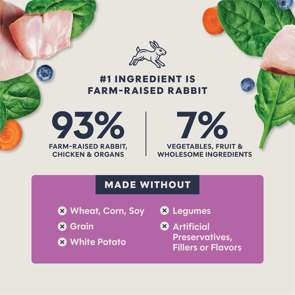 Instinct Freshdried Pates Rabbit Entrée Cat Food