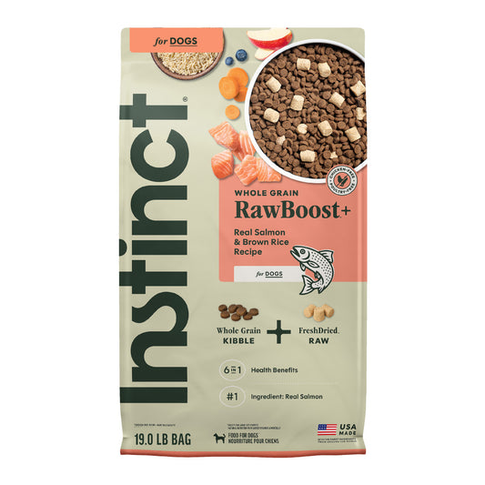 Instinct Raw Boost Whole Grain Real Salmon & Brown Rice Recipe Dry Dog Food