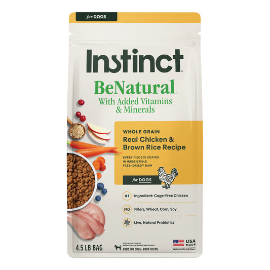 Instinct Be Natural Real Chicken & Brown Rice Recipe Dry Dog Food