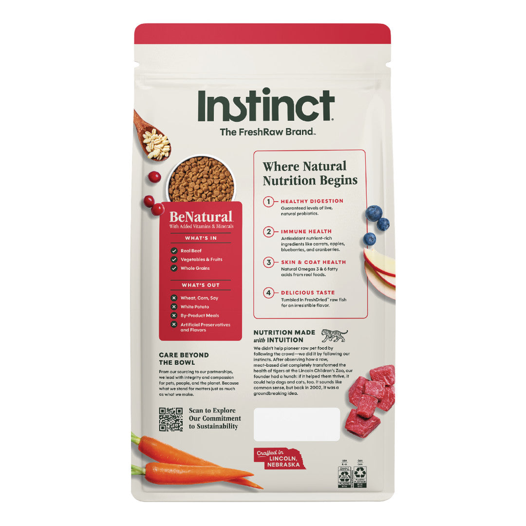 Instinct Be Natural Real Beef & Barley Recipe Dry Dog Food
