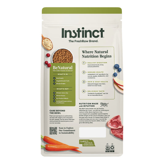 Instinct Be Natural Real Lamb & Oatmeal Recipe Dry Dog Food