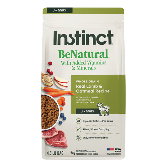 Instinct Be Natural Real Lamb & Oatmeal Recipe Dry Dog Food