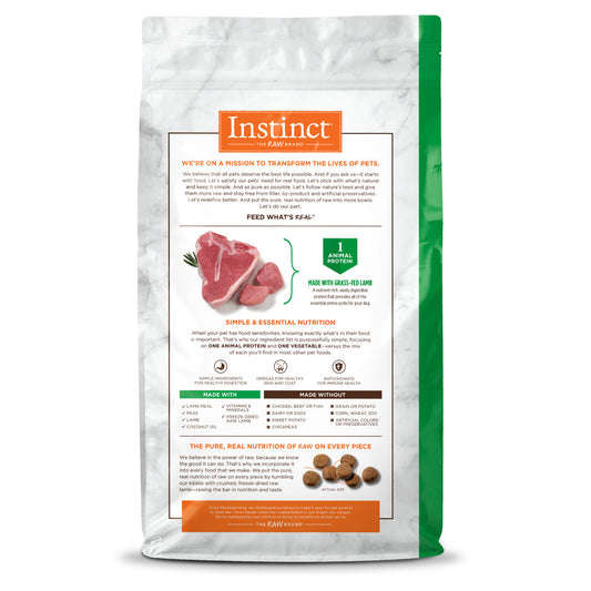 Instinct Limited Ingredient Diet Grain-free Recipe With Real Lamb Dry Dog Food