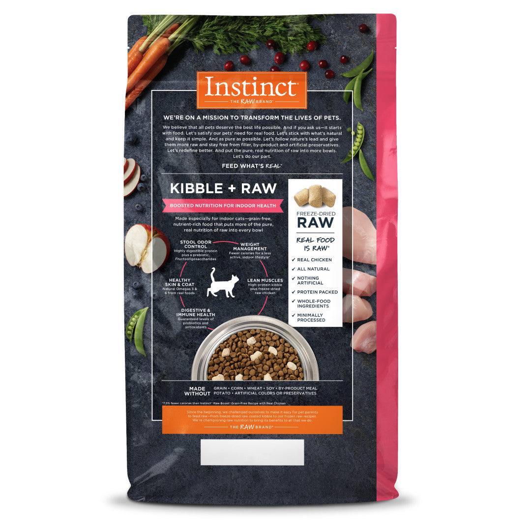 Instinct Raw Boost Indoor Grain-free Recipe With Real Chicken Dry Cat Food