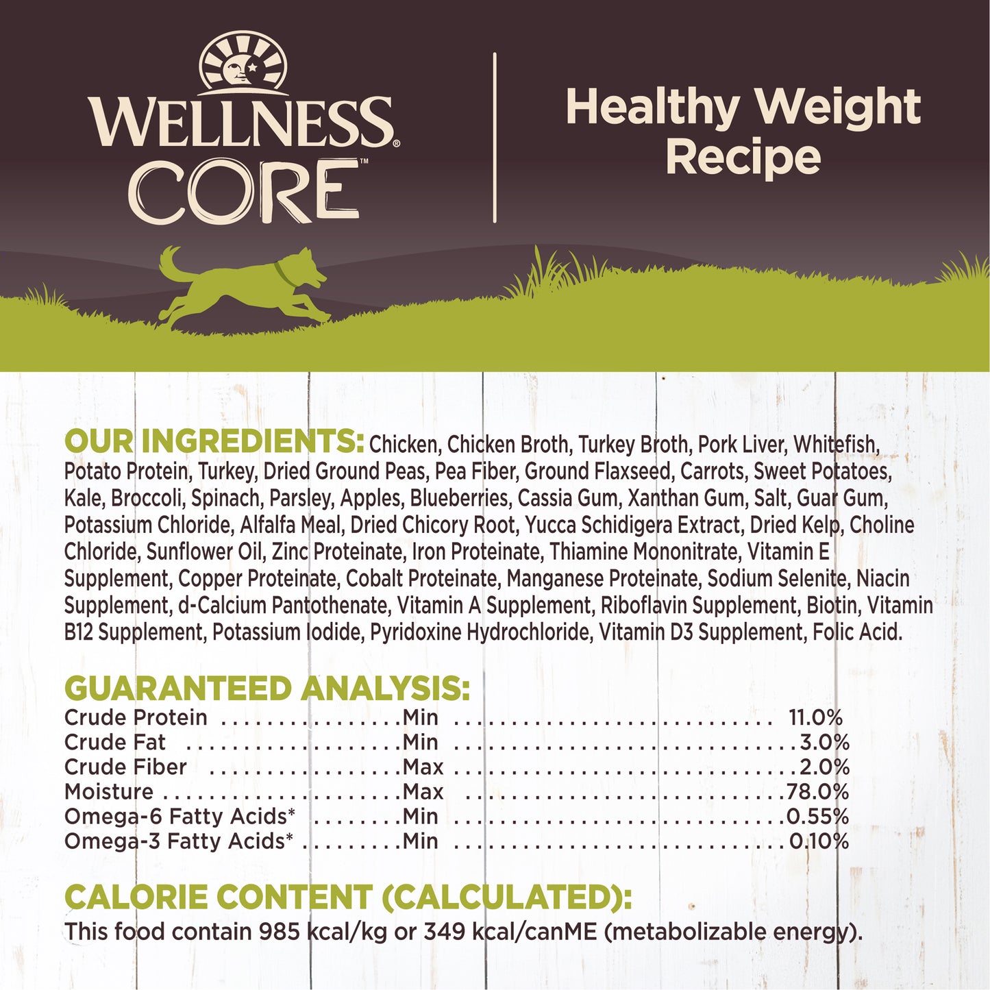Wellness Core Weight Management Formula Wet Dog Food 12.5oz