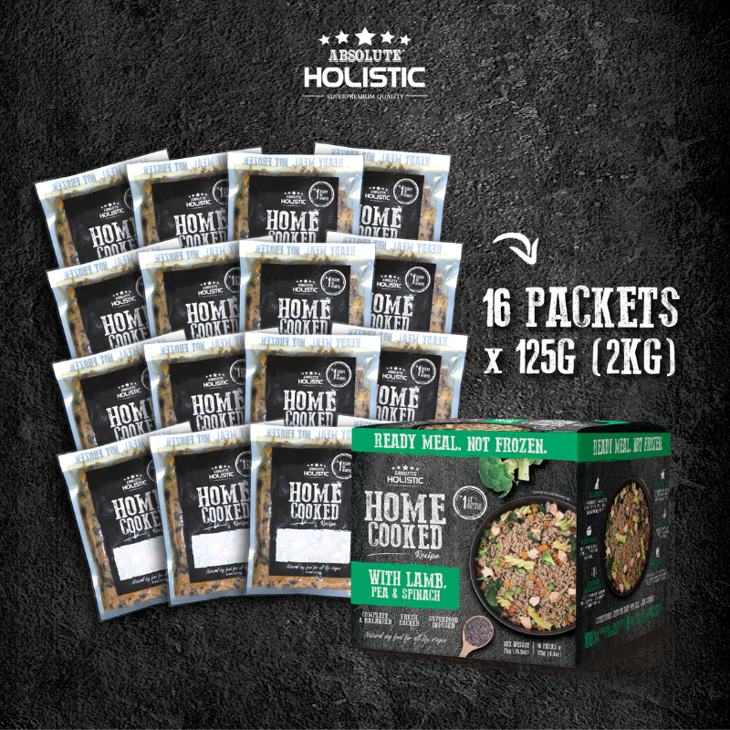 Absolute Holistic Home Cooked Style Recipe Gently Cooked Dog Food (2kg) - Fish, Peas & Duck