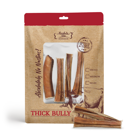 Absolute Bites Single Ingredient Dog Chew - Thick Bully Stick [3 Sizes]