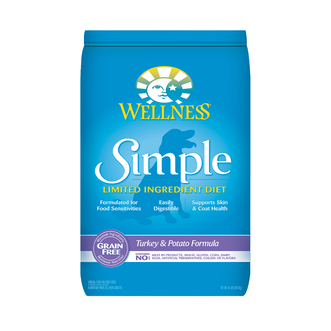 Wellness Simple Turkey & Potato Formula Dry Dog Food 26LB