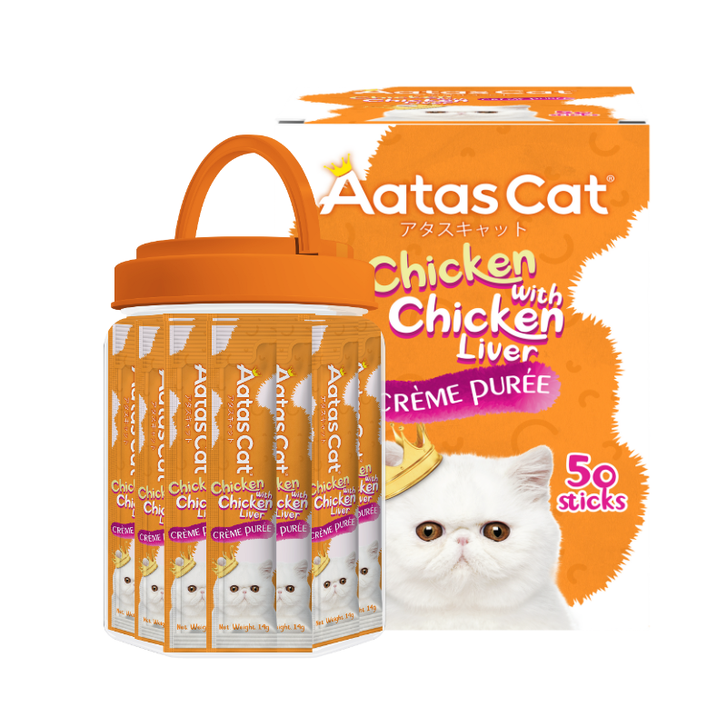 Aatas Cat Crème Purée Chicken with Chicken Liver 14g