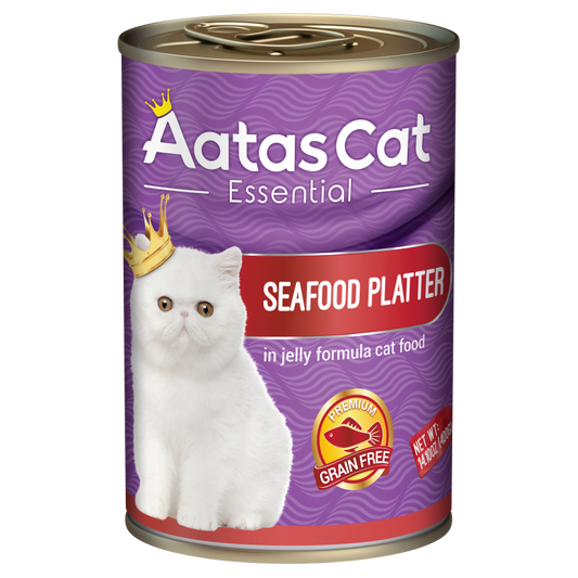 Aatas Cat Essential Seafood Platter in Jelly 400g