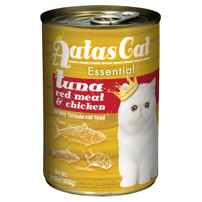 Aatas Cat Essential Tuna Red Meat & Chicken in Jelly 400g