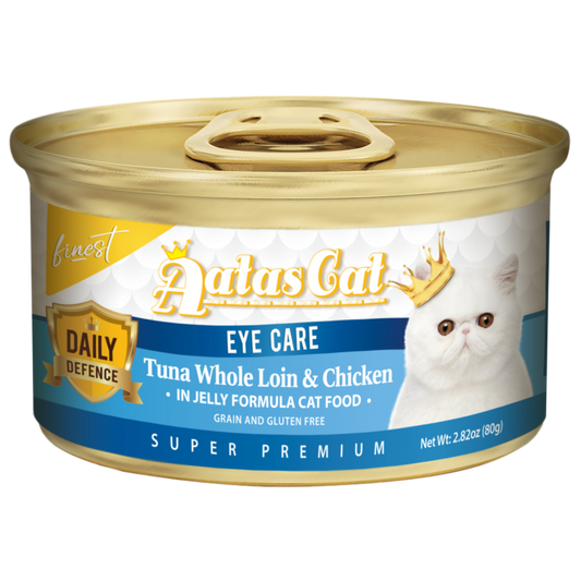 Aatas Cat Finest Daily Defence Eye Care Tuna Whole Loin & Chicken in Jelly Formula 80g