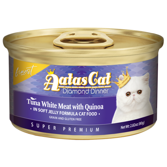 Aatas Cat Finest Diamond Dinner Tuna w Quinoa in Soft Jelly 80g