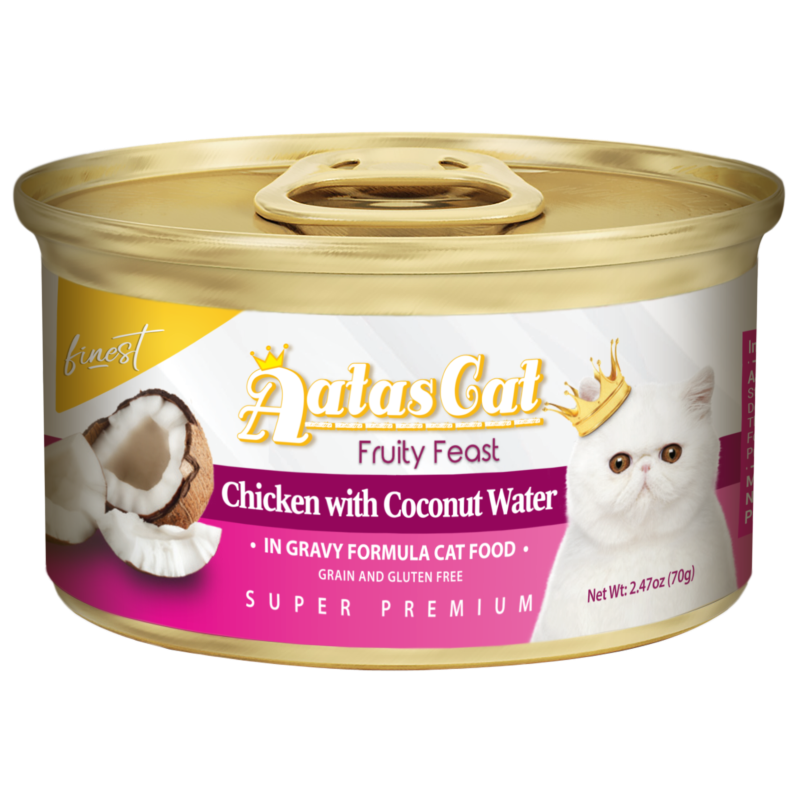 Aatas Cat Finest Fruity Feast Chix w Coco Water in Gravy 70g