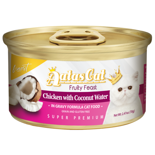 Aatas Cat Finest Fruity Feast Chix w Coco Water in Gravy 70g