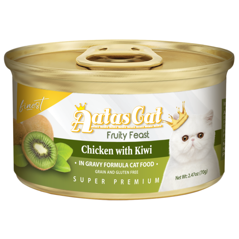 Aatas Cat Finest Fruity Feast Chix w Kiwi in Gravy 70g