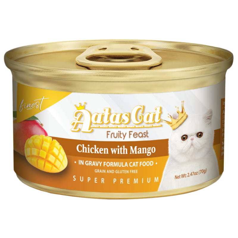 Aatas Cat Finest Fruity Feast Chix w Mango in Gravy 70g