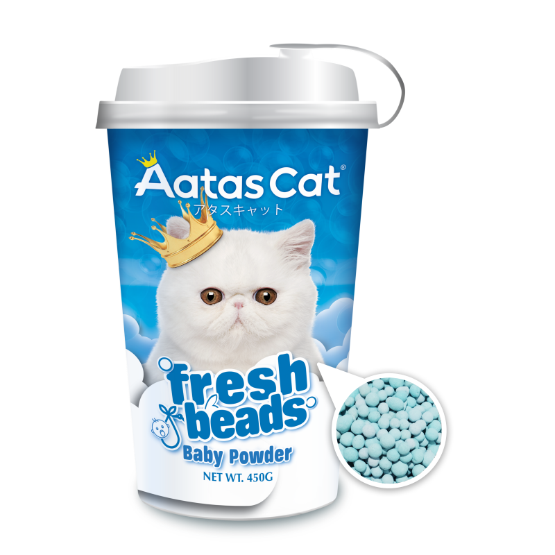 Aatas Cat Fresh Beads Deodorizer Baby Powder 450g