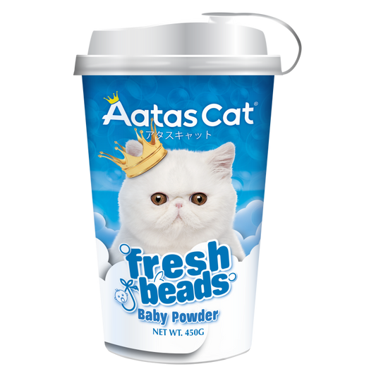 Aatas Cat Fresh Beads Deodorizer Baby Powder 450g