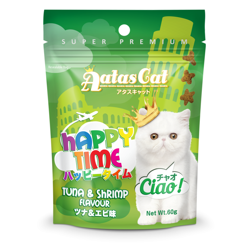 Aatas Cat Happy Time Ciao - Tuna & Shrimp Flavour 60g