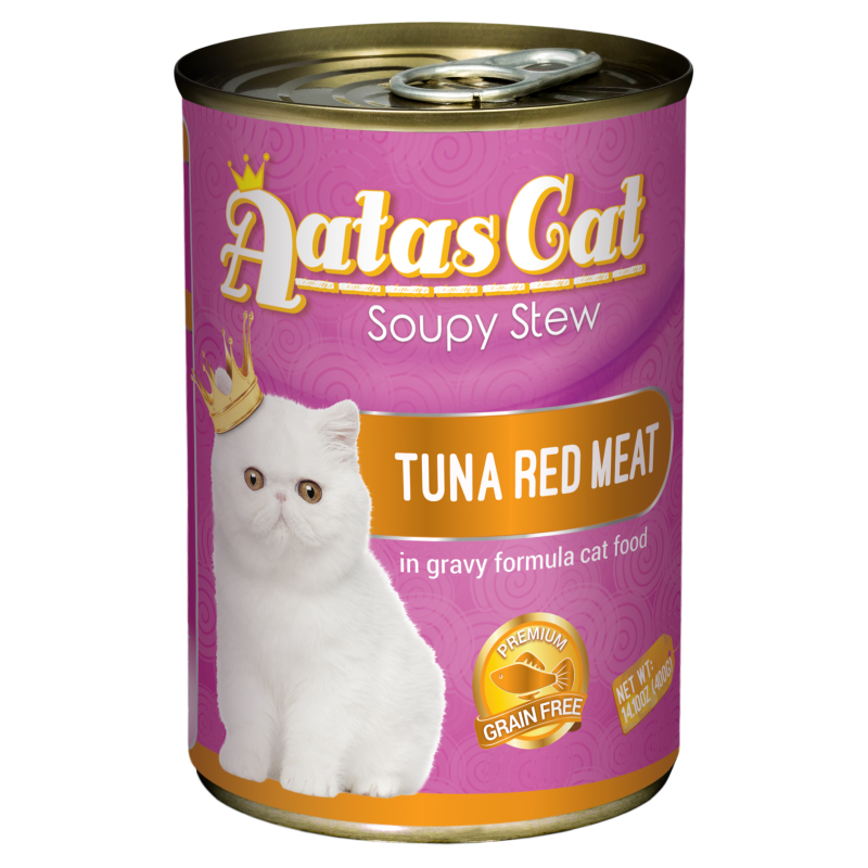 Aatas Cat Soupy Stew Tuna Red Meat in Gravy 400g