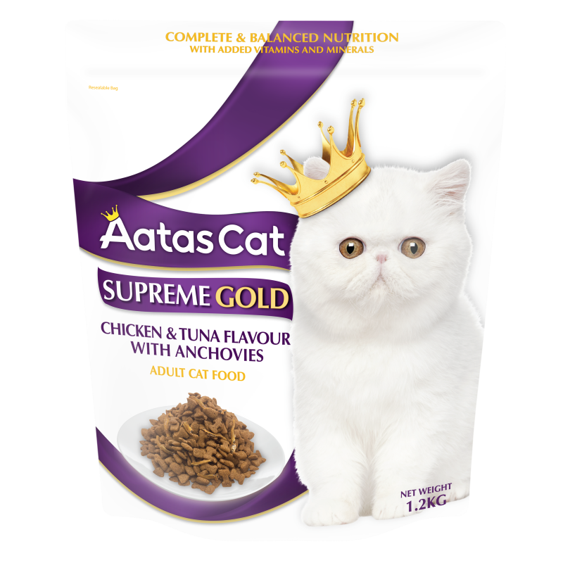 Aatas Cat Supreme Gold Chicken & Tuna Flavour with Anchovies