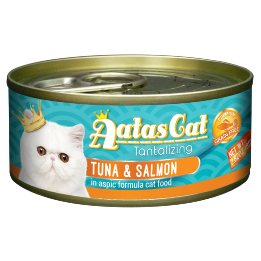 Aatas Cat Tantalizing Tuna & Salmon 80g