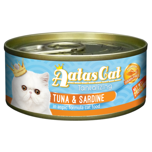 Aatas Cat Tantalizing Tuna & Sardine 80g