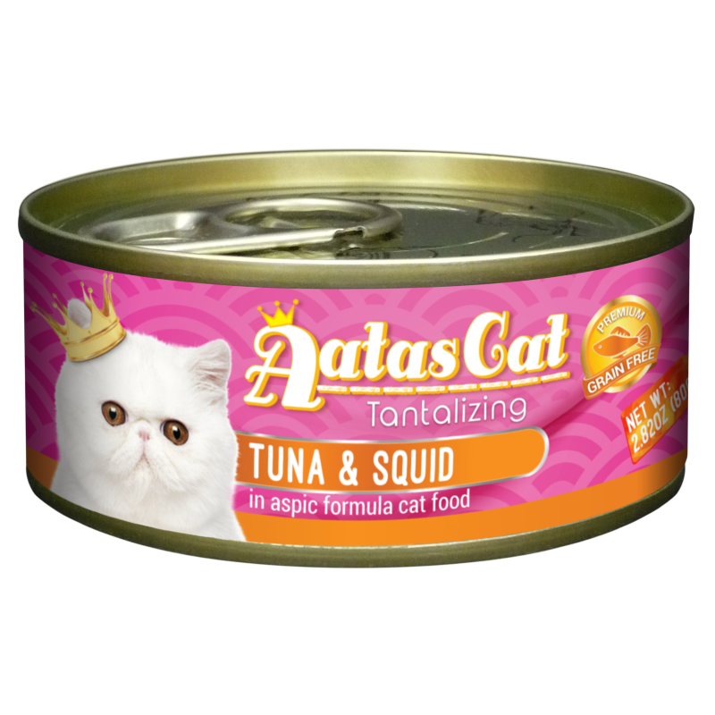 Aatas Cat Tantalizing Tuna & Squid 80g