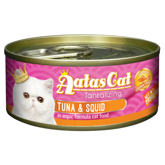 Aatas Cat Tantalizing Tuna & Squid 80g