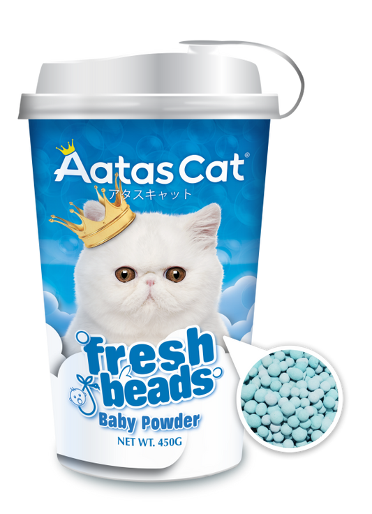 Aatas Cat Fresh Beads Deodorizer Baby Powder 450g