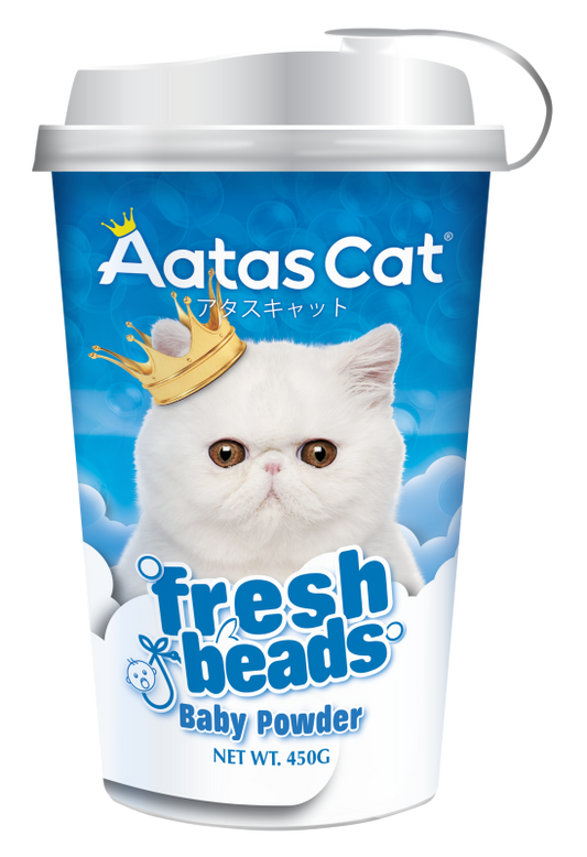 Aatas Cat Fresh Beads Deodorizer Baby Powder 450g