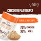 Absolute Bites Freeze Dried Wild Flakes Meat Flakes Toppers For Cats & Dogs - Chicken With Krill Recipe (100g)