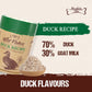 Absolute Bites Freeze Dried Wild Flakes Meat Flakes Toppers For Cats & Dogs - Duck With Goat Milk Recipe (100g)