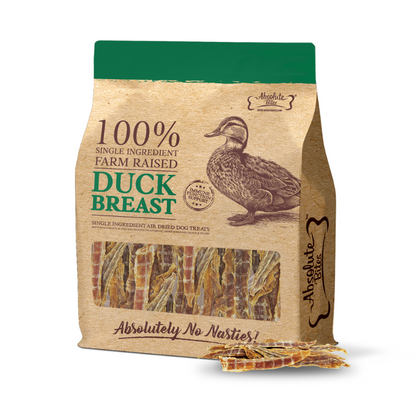 Absolute Bites Single Ingredient Air Dried Treats - Duck Breast