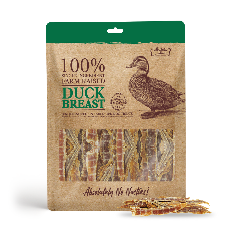 Absolute Bites Single Ingredient Air Dried Treats - Duck Breast