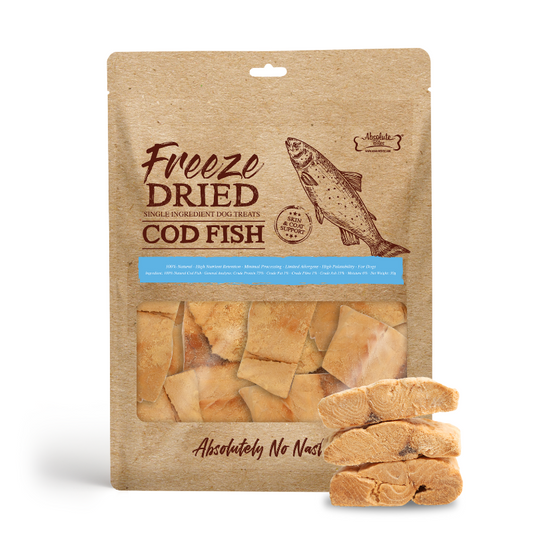Absolute Bites Single Ingredient Freeze Dried Treats - Cod Fish (30g)
