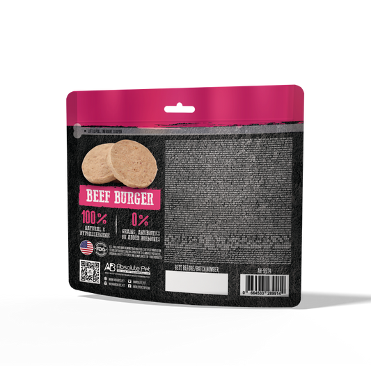 Absolute Holistic Freeze Dried Raw Treats for Cats & Dogs - Beef Burger (80g)