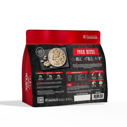 Absolute Holistic Raw in the Bag Complete Freeze Dried Dog Food - Pork Bites - 14oz