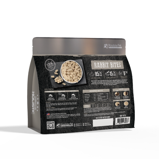 Absolute Holistic Raw in the Bag Complete Freeze Dried Dog Food - Rabbit Bites - 14oz