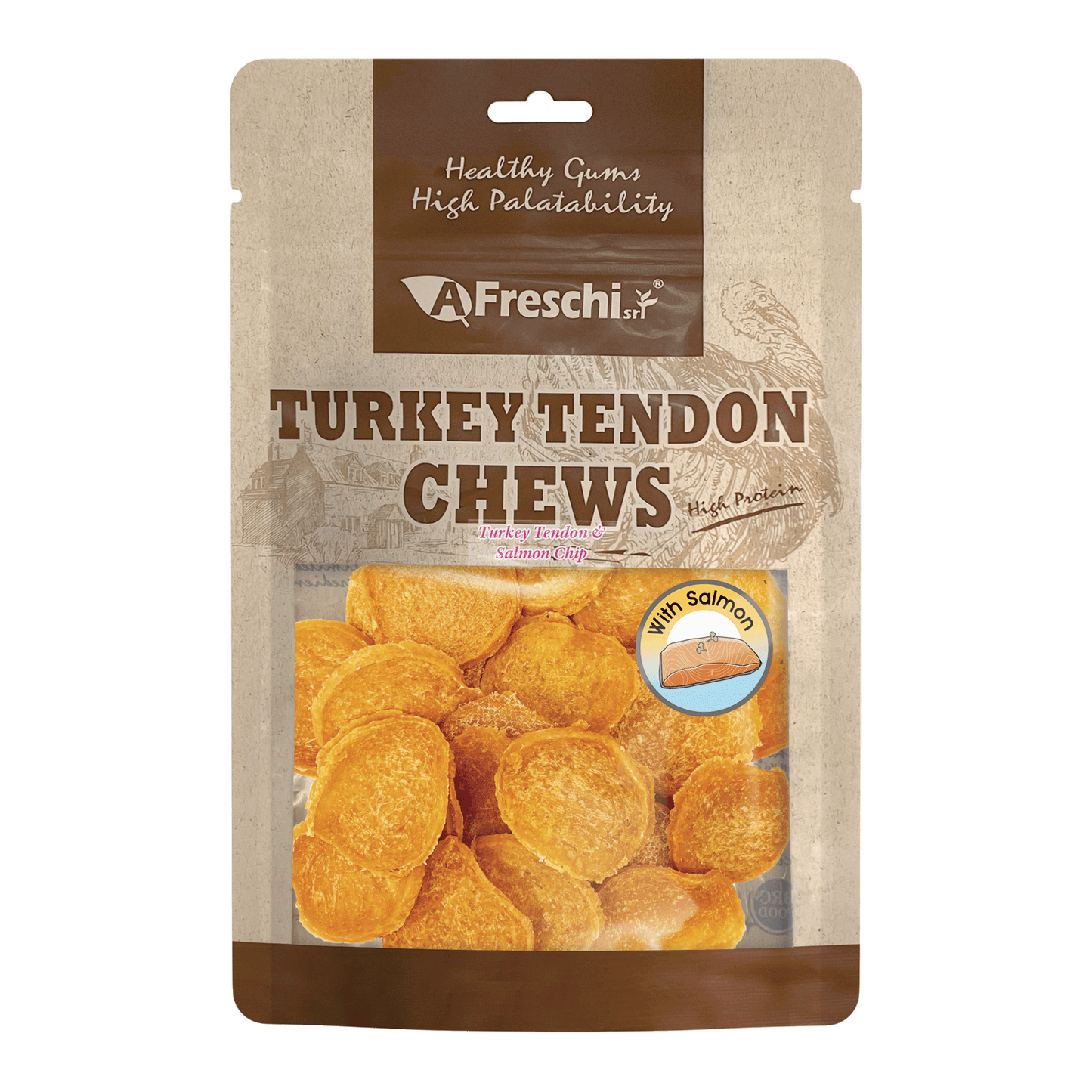 Afreschi Turkey Tendon & Salmon Chip