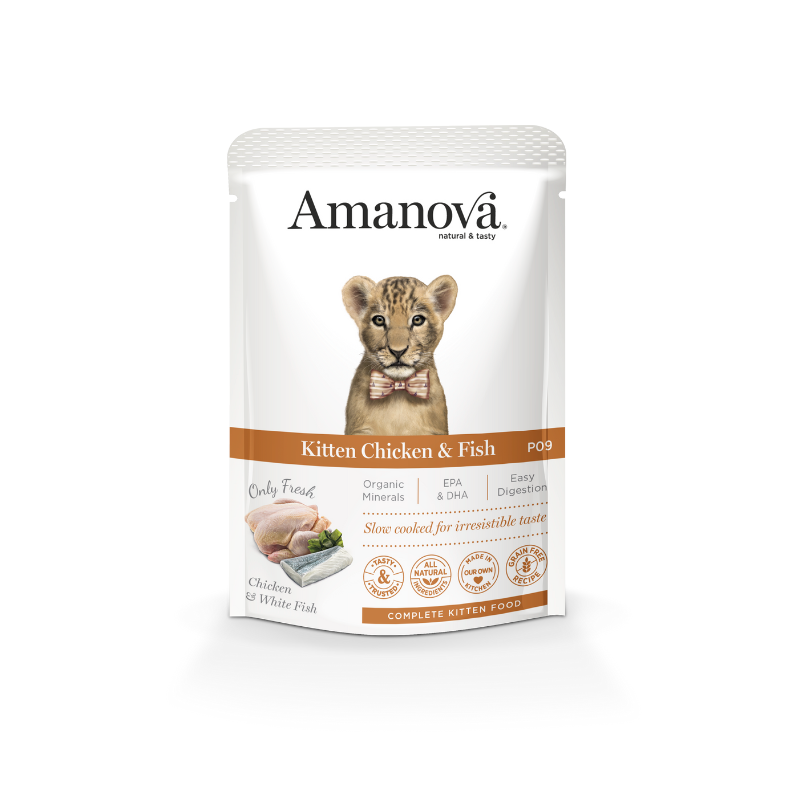 Amanova Cat Pouch Kitten Grain-Free Chicken 85g