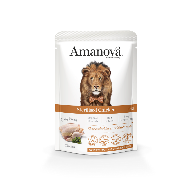 Amanova Cat Pouch Sterilized Grain-Free Chicken 85g